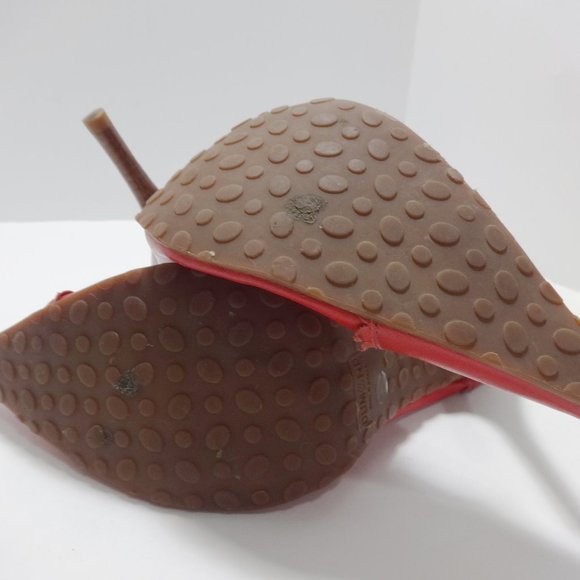 DUMOND Red High Heels Size 5 - Picture 15 of 16